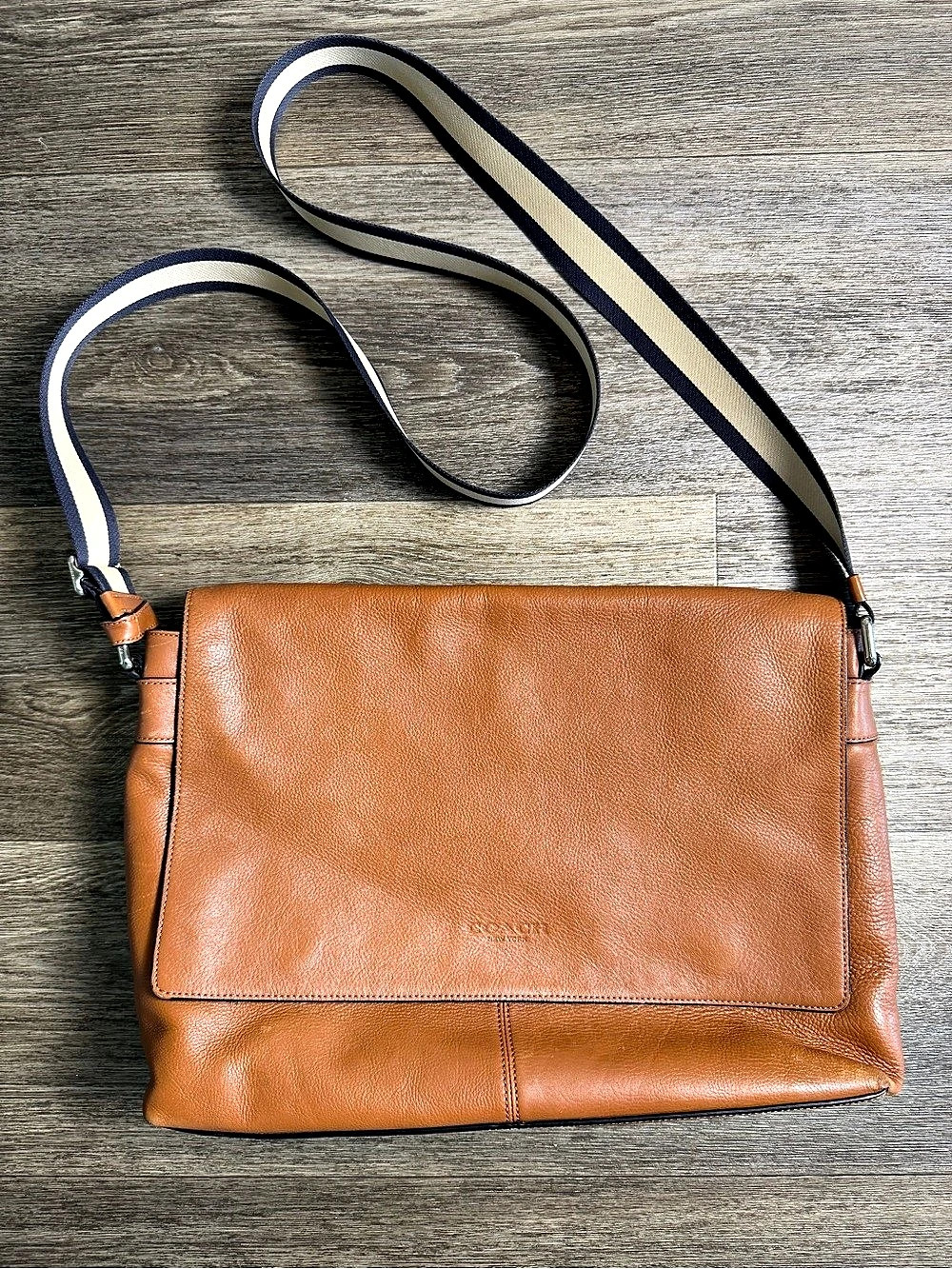 Coach Charles Leather Messenger Bag